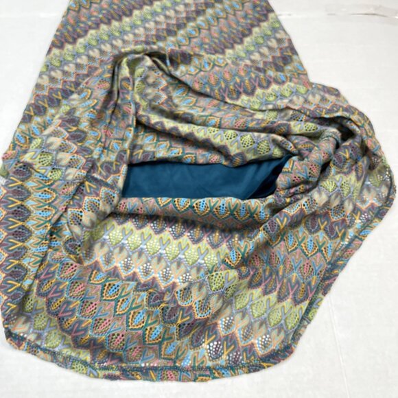 Donna Morgan Dress Womens 2 Crochet Open Knit Lined‎ Midi Boho Hippie Coastal - Picture 10 of 14